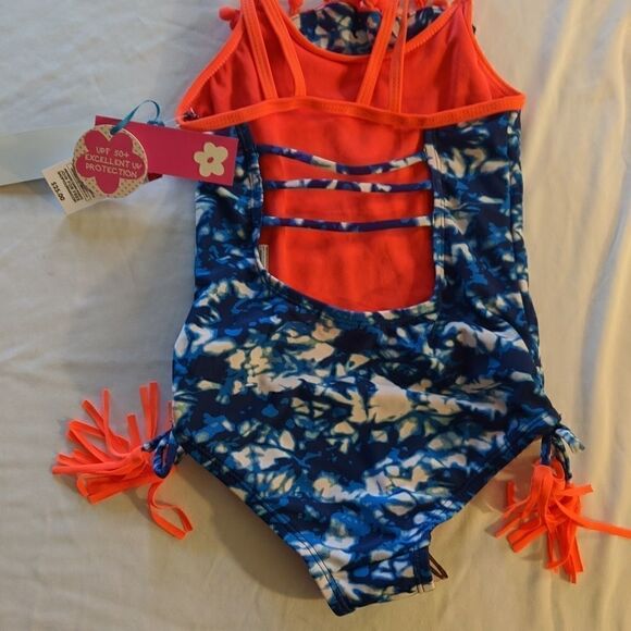 Big Girls Limited Too One Piece Swimming Suit 4 - Picture 4 of 6